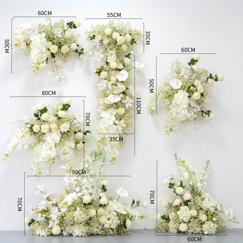100% handmade, the baby's breath hanging flower set provides a lifelike appearance and is easy to set up.