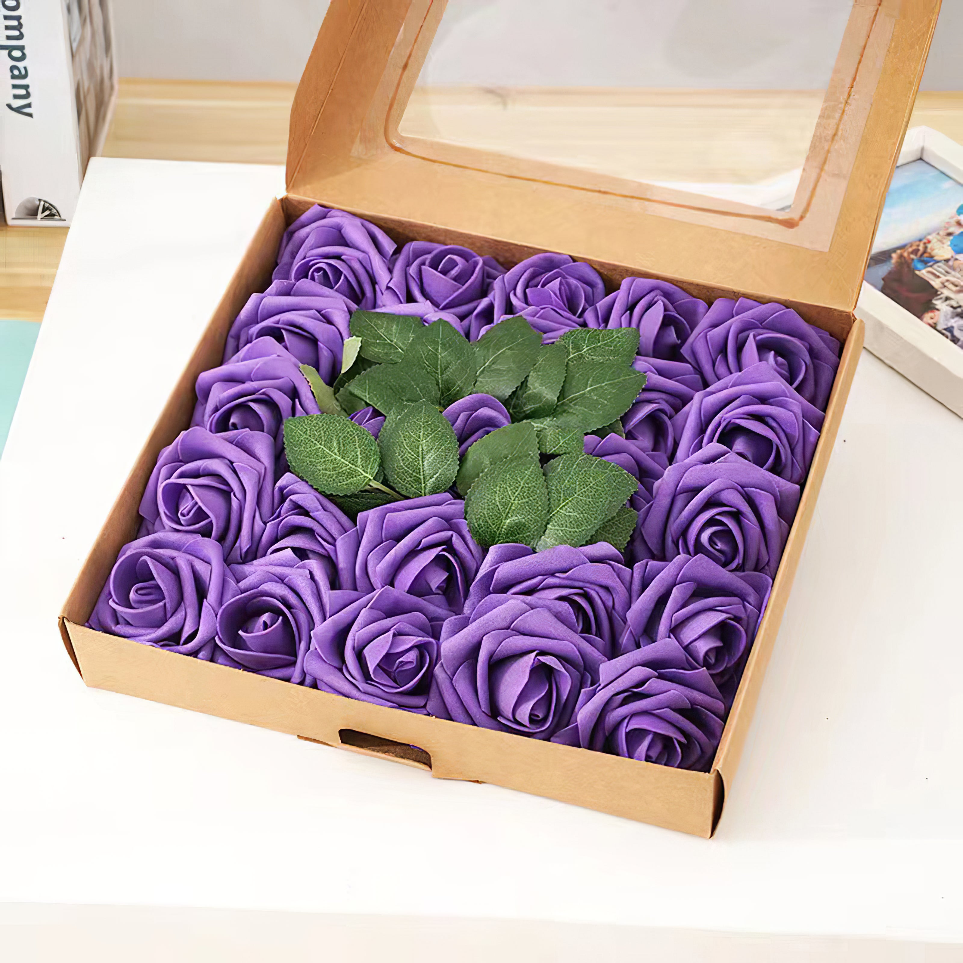 Flower Box Silk Flower Series for Wedding Party Decor Proposal - KetieStory