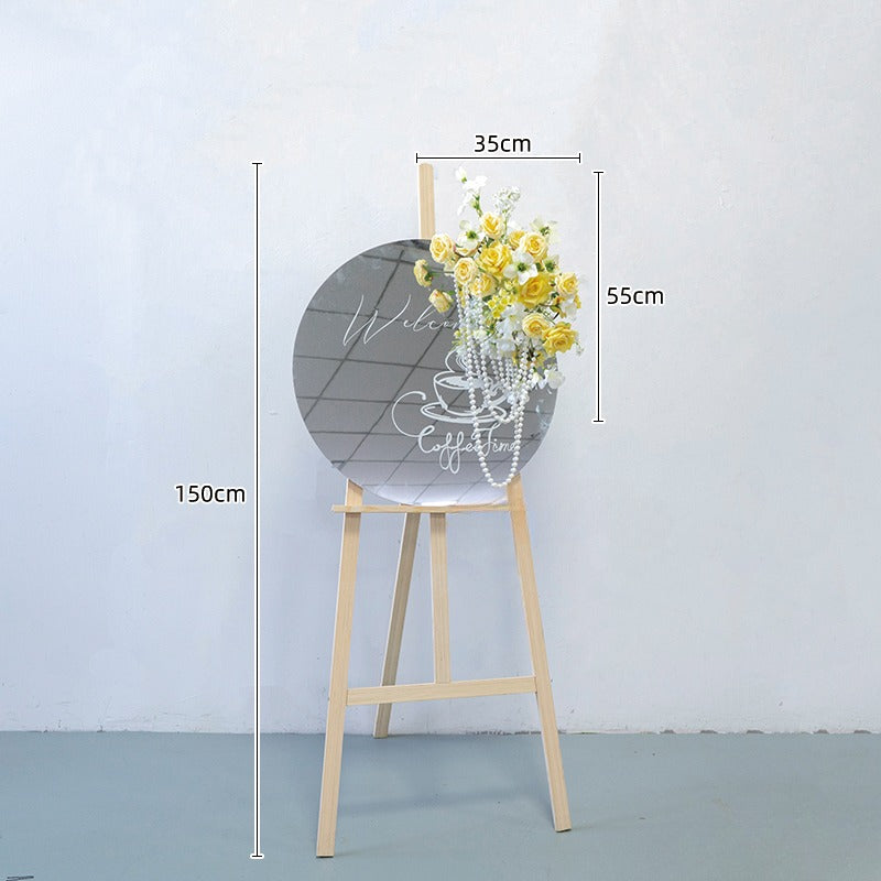 100% handmade, the yellow mirror flower arrangement provides a lifelike appearance and is easy to set up. 