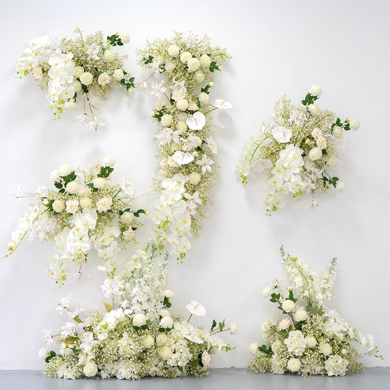 100% handmade, the baby's breath hanging flower set provides a lifelike appearance and is easy to set up.