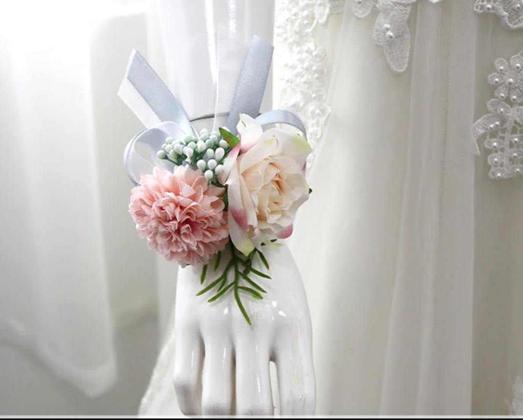 Wrist Flowers Series for Wedding Party Proposal Decor - KetieStory