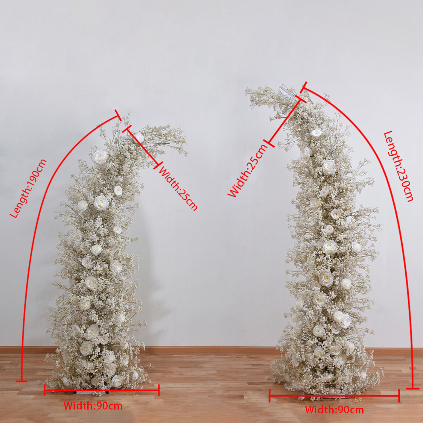 Horn Flowers Arch for Wedding Proposal Party Decor - KetieStory