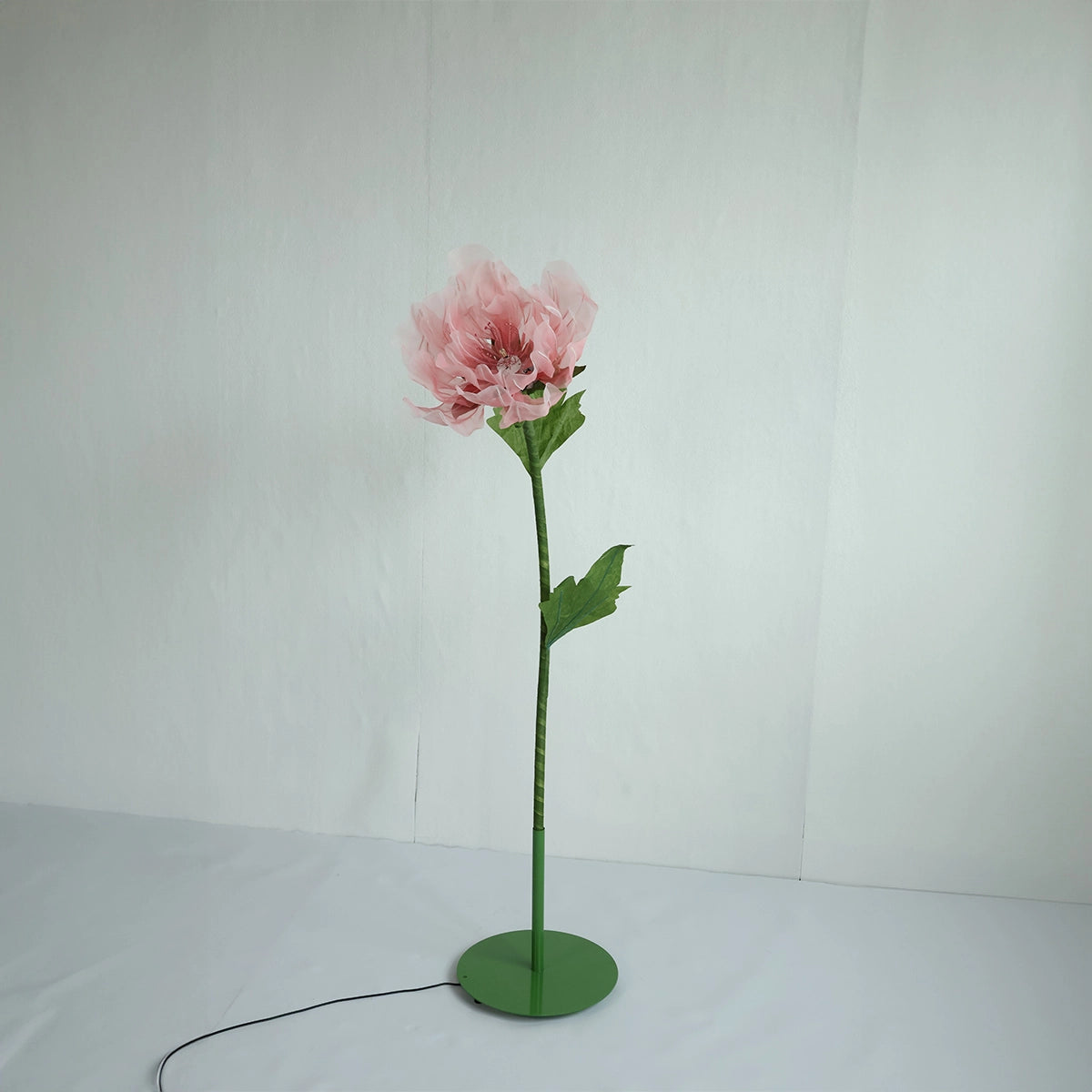 1.3 Ft Pink Huge Electric Flower for Backdrop with Standing Base And Light.