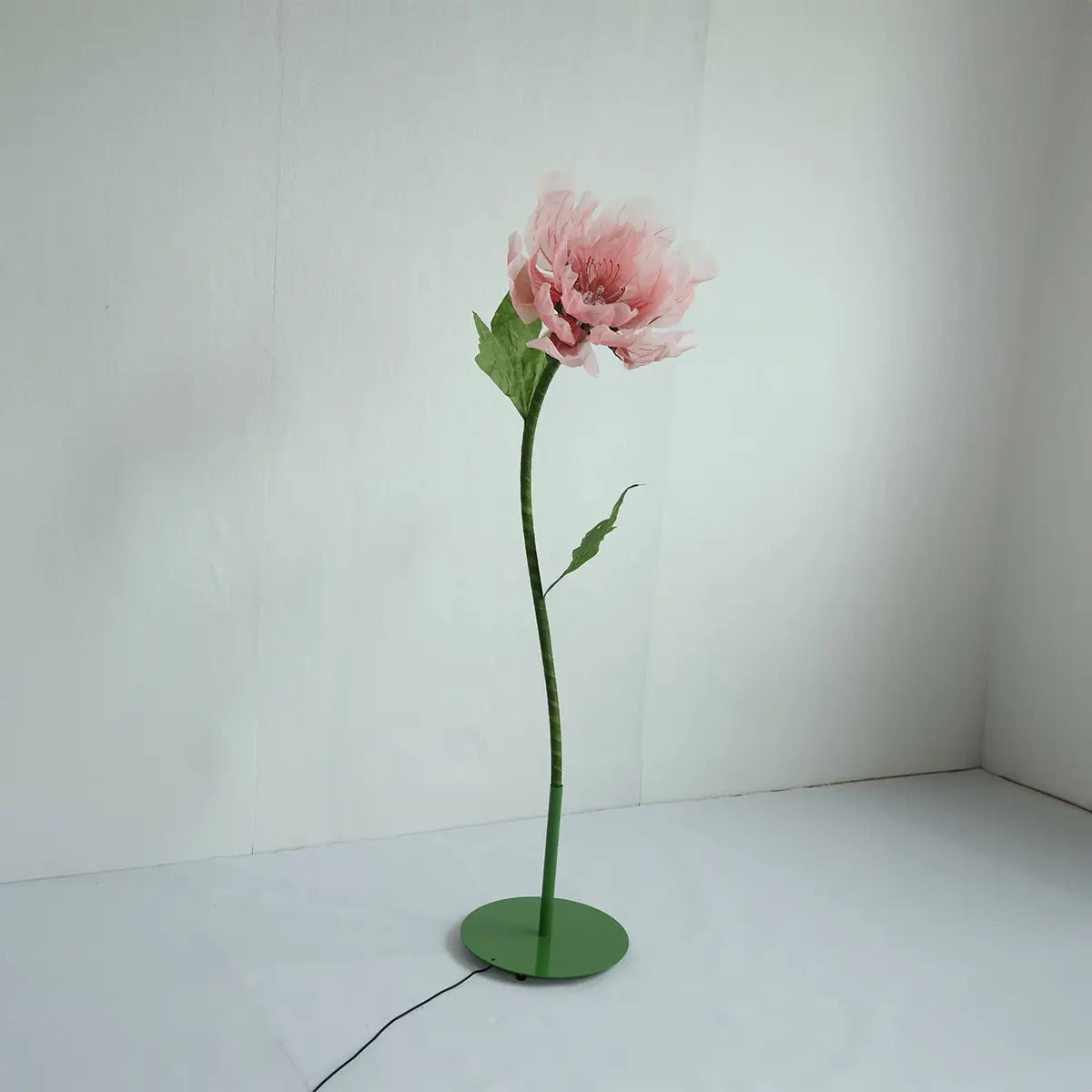 1.3 Ft Pink Huge Electric Flower for Backdrop with Standing Base And Light.