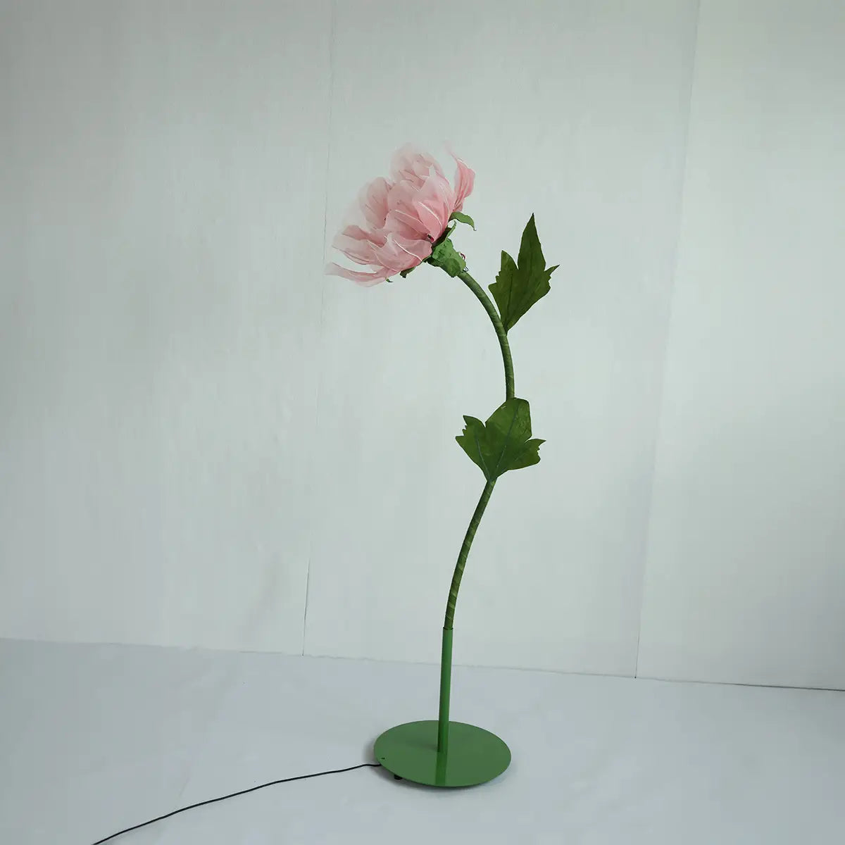 1.3 Ft Pink Huge Electric Flower for Backdrop with Standing Base And Light.