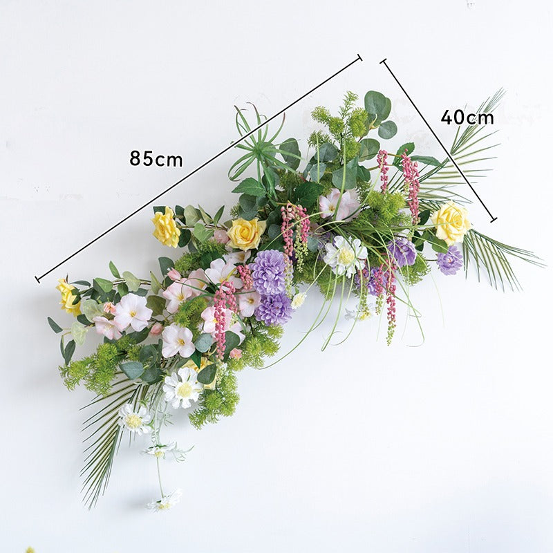 100% handmade, the green garden hanging flower set provides a lifelike appearance and is easy to set up. 