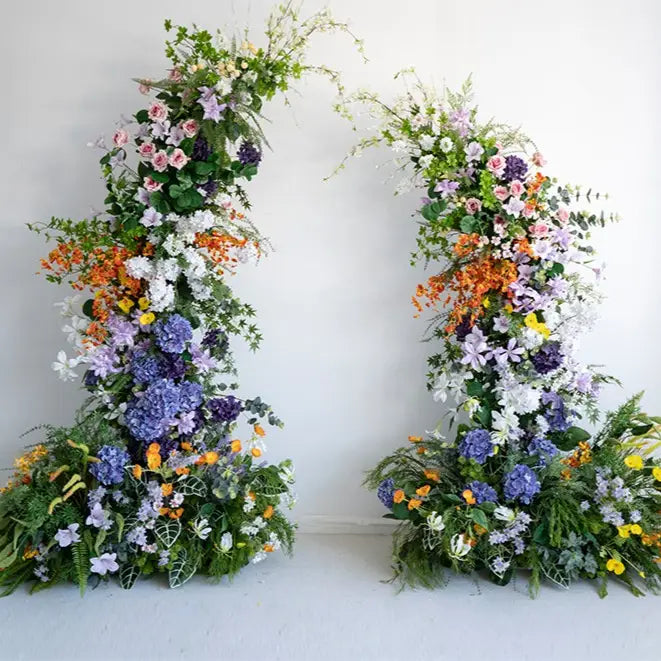 100% handmade, the spring color flower arch provides a lifelike appearance and is easy to set up.