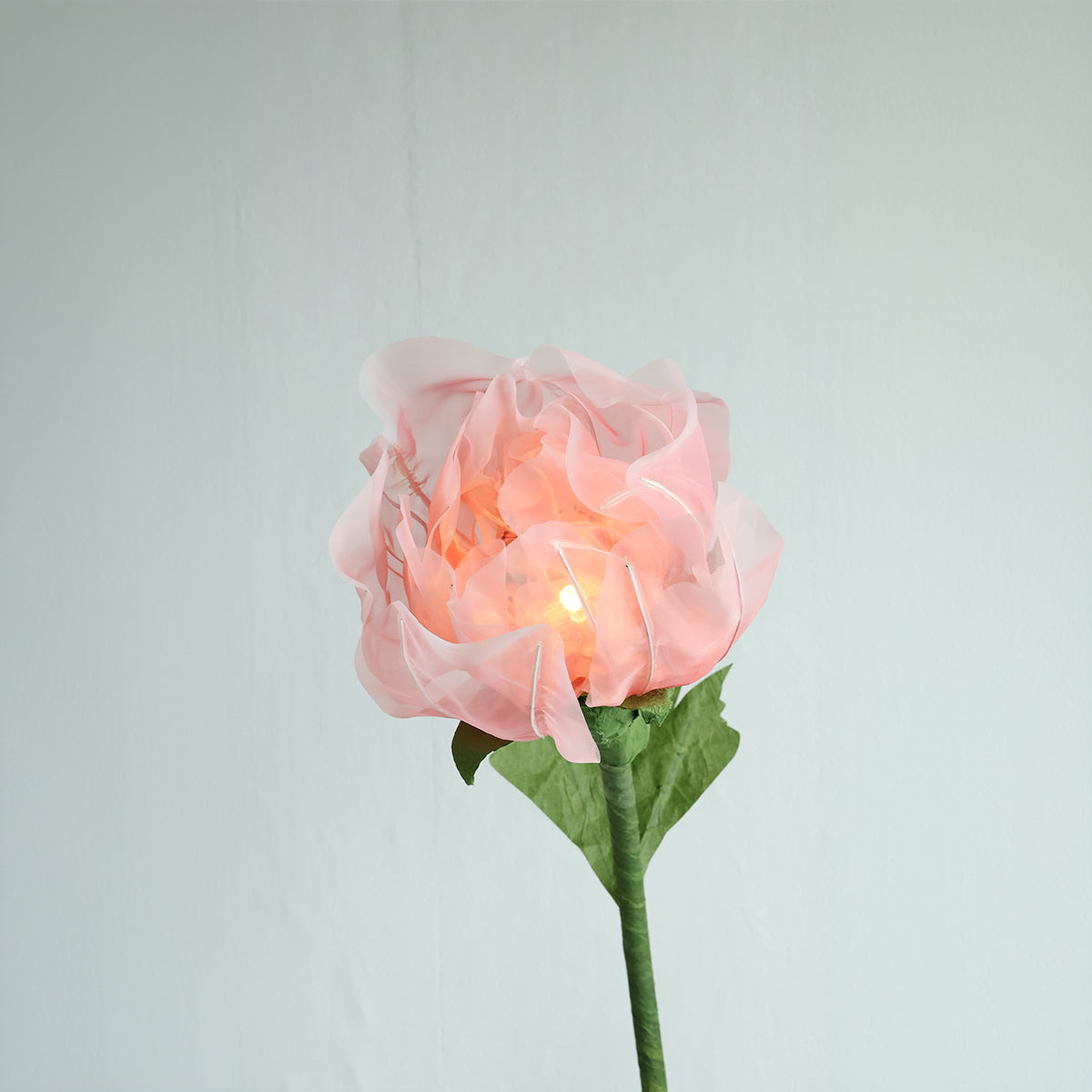 1.3 Ft Pink Huge Electric Flower for Backdrop with Standing Base And Light