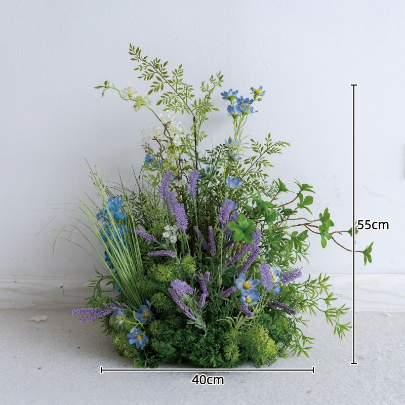 100% handmade, the green garden hanging flower set provides a lifelike appearance and is easy to set up. 