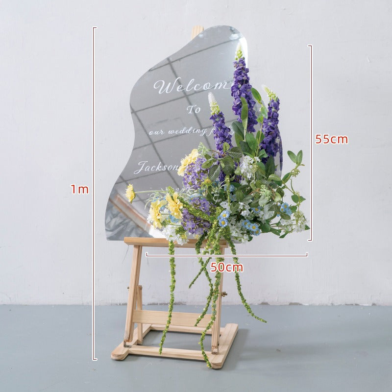 100% handmade, the 1.64ft mirror flower arrangement provides a lifelike appearance and is easy to set up. 