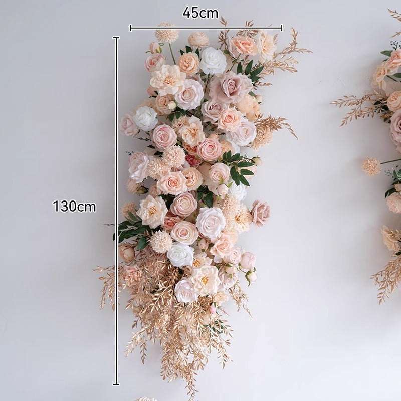 100% handmade, the pink hanging flower set provides a lifelike appearance and is easy to set up. 