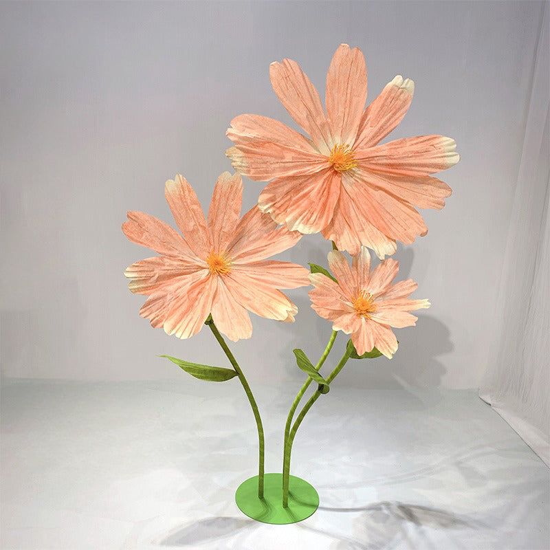 Set of 3 Giant Paper Daisy Flower Handmade Floral Set for Wedding Party Decor