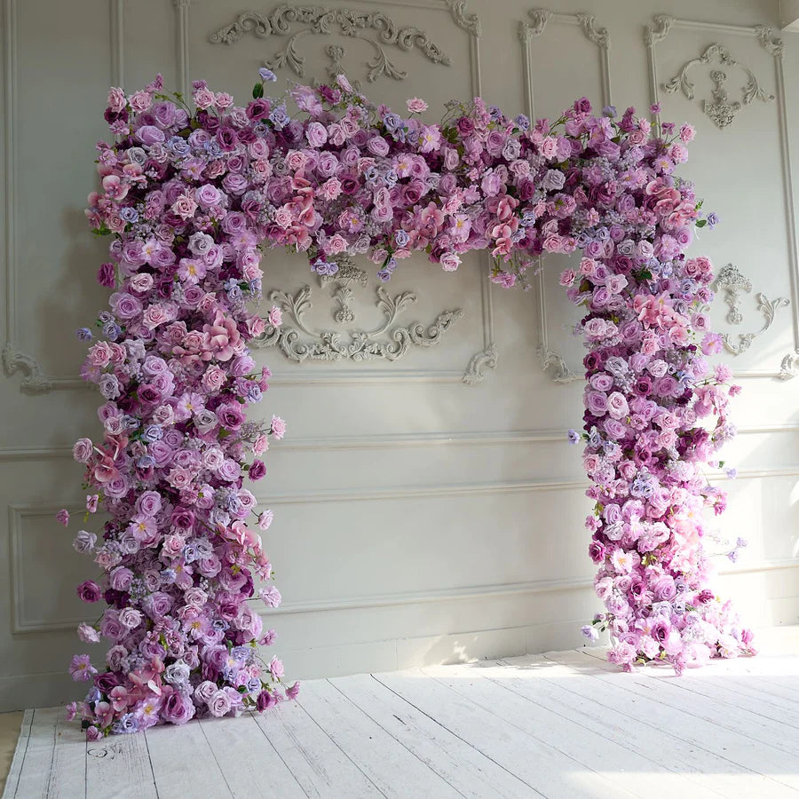 CP SALE Flower Arch 5D Purple Roses with Stand and Two Free Gifts