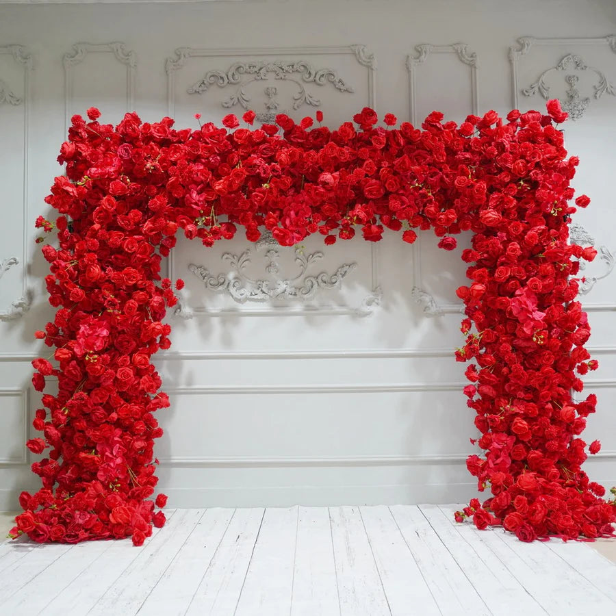 CP SALE Red Roses Flower Arch with Stand and Two Free Gifts