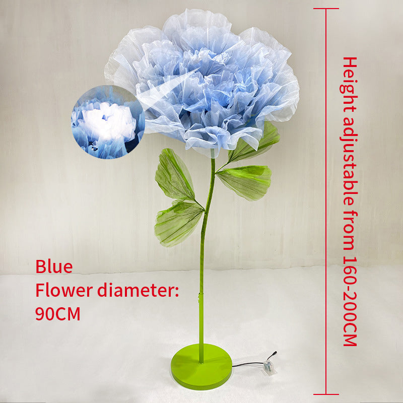 ALL Giant Electric Artificial Flower Opening and Closing Flowers for Wedding Party Window Display Decor - KetieStory