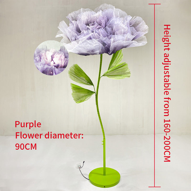 ALL Giant Electric Artificial Flower Opening and Closing Flowers for Wedding Party Window Display Decor - KetieStory