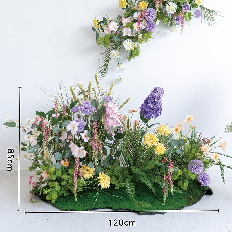 100% handmade, the green garden hanging flower set provides a lifelike appearance and is easy to set up. 