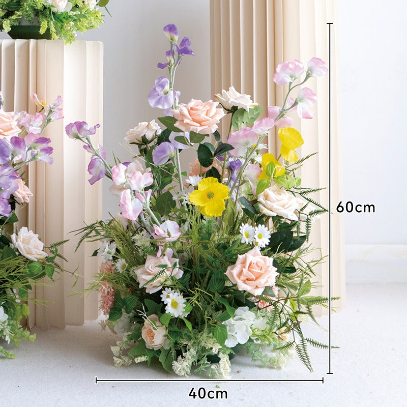 100% handmade, the garden flower hanging flower set provides a lifelike appearance and is easy to set up.