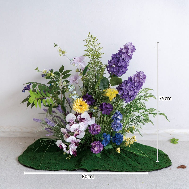 100% handmade, the green garden hanging flower set provides a lifelike appearance and is easy to set up. 