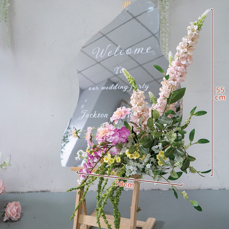 100% handmade, the white pink hanging flower set provides a lifelike appearance and is easy to set up. 