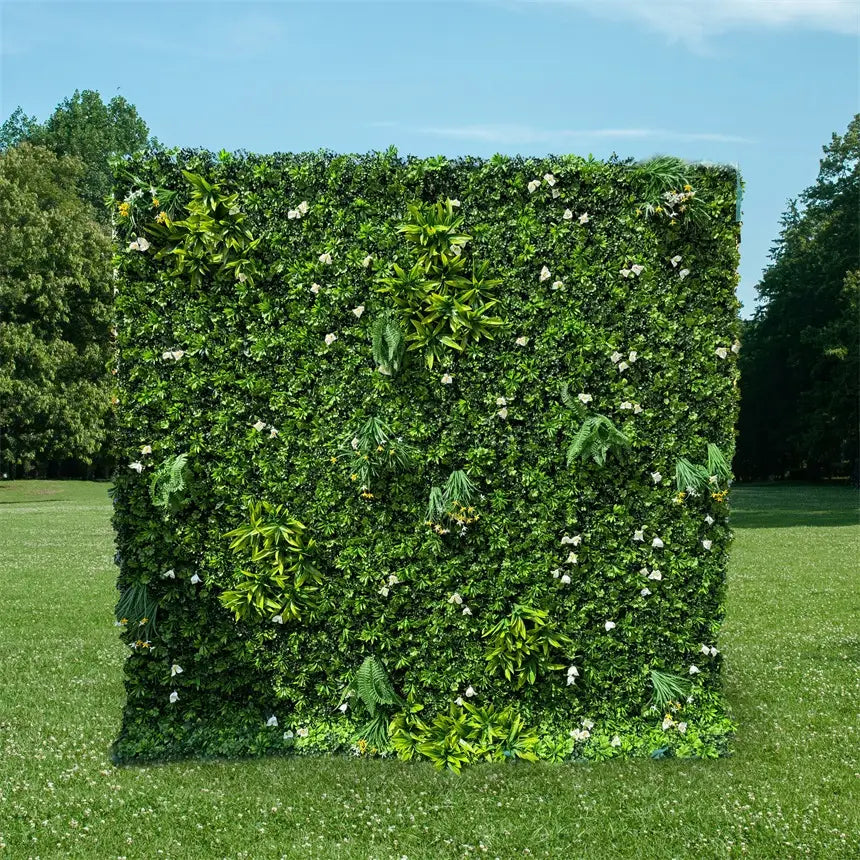 100% handmade, the 3D green rainforest flower wall provides a lifelike appearance and is easy to set up. 