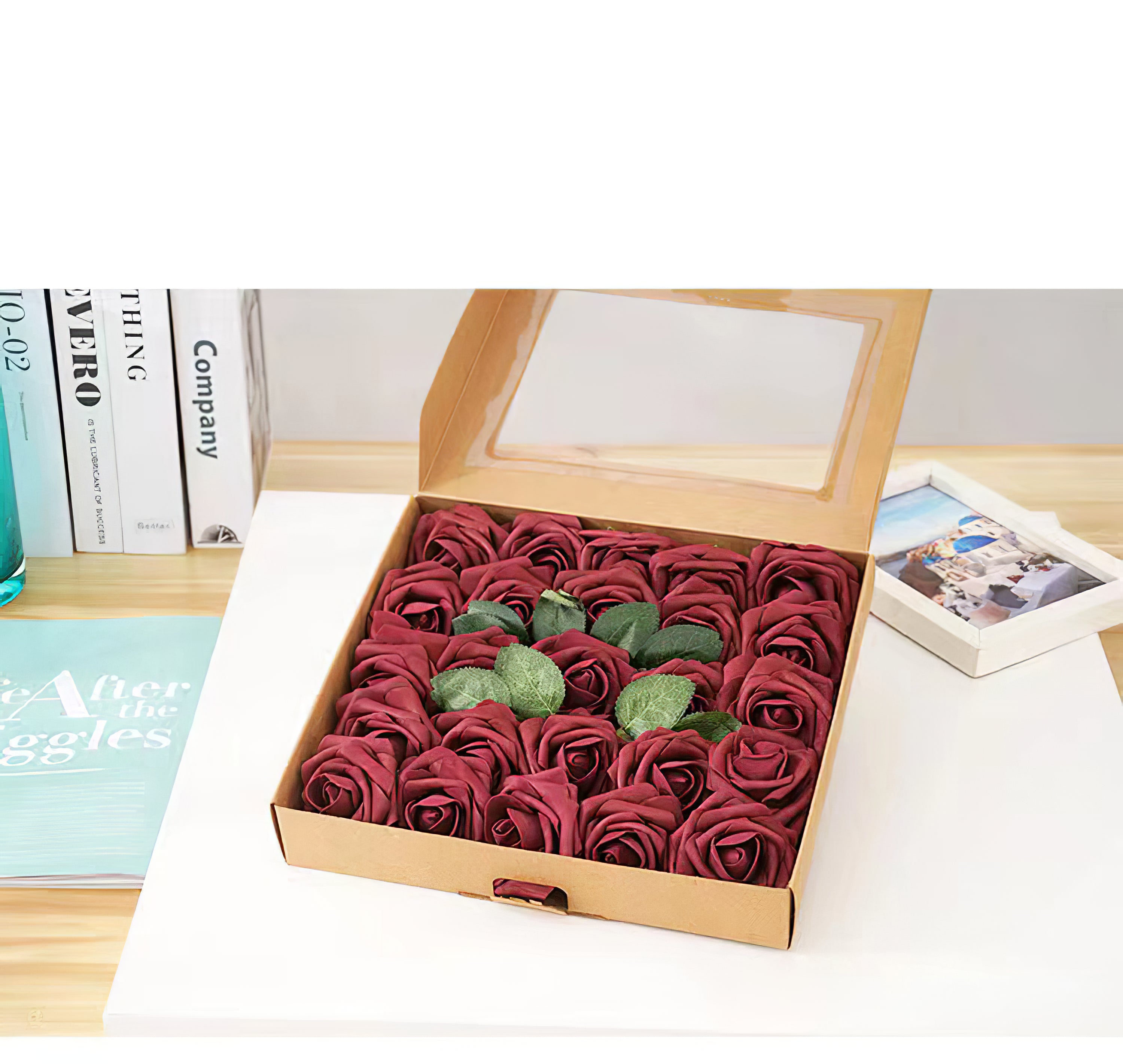 Flower Box Silk Flower Series for Wedding Party Decor Proposal - KetieStory
