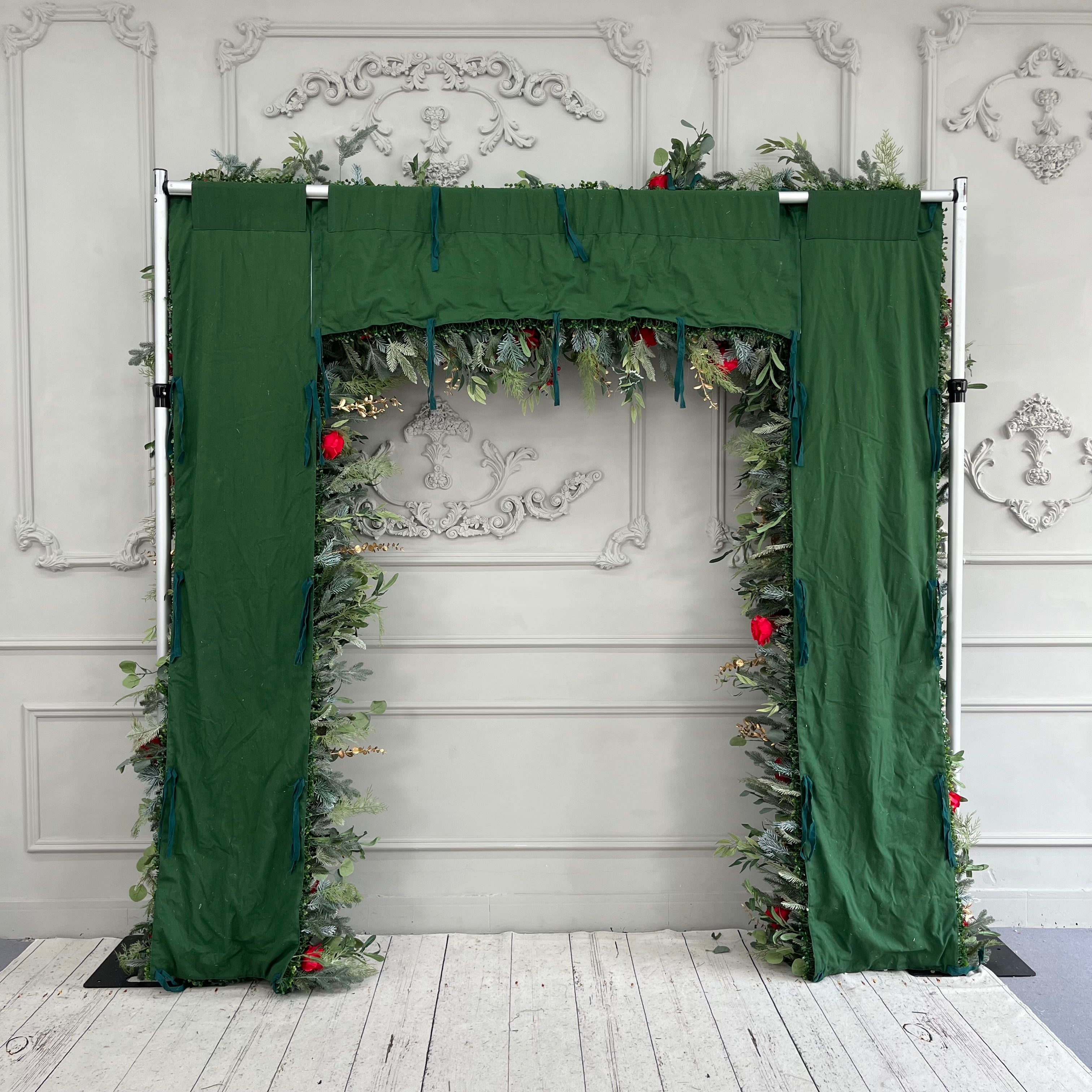 Artificial Christmas Backdrop Floral Arch For Party Decoration