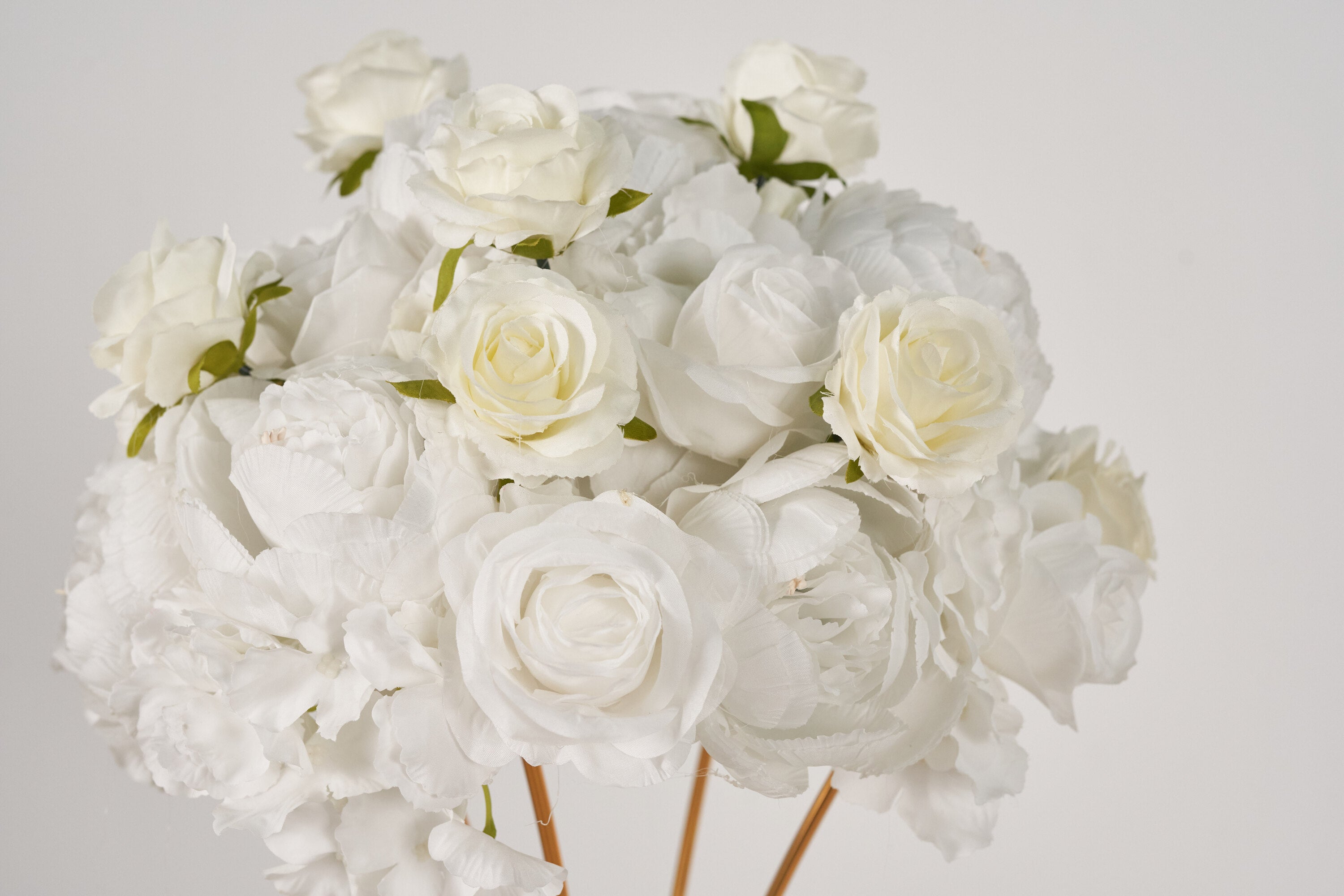 Flower Ball Pure White Roses Wedding Proposal Party Centerpieces Decor - KetieStory