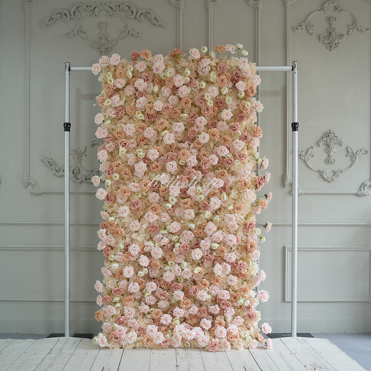 Crafted for realism, pink coffee flower wall boasts a fabric backing and fade-resistant colors.