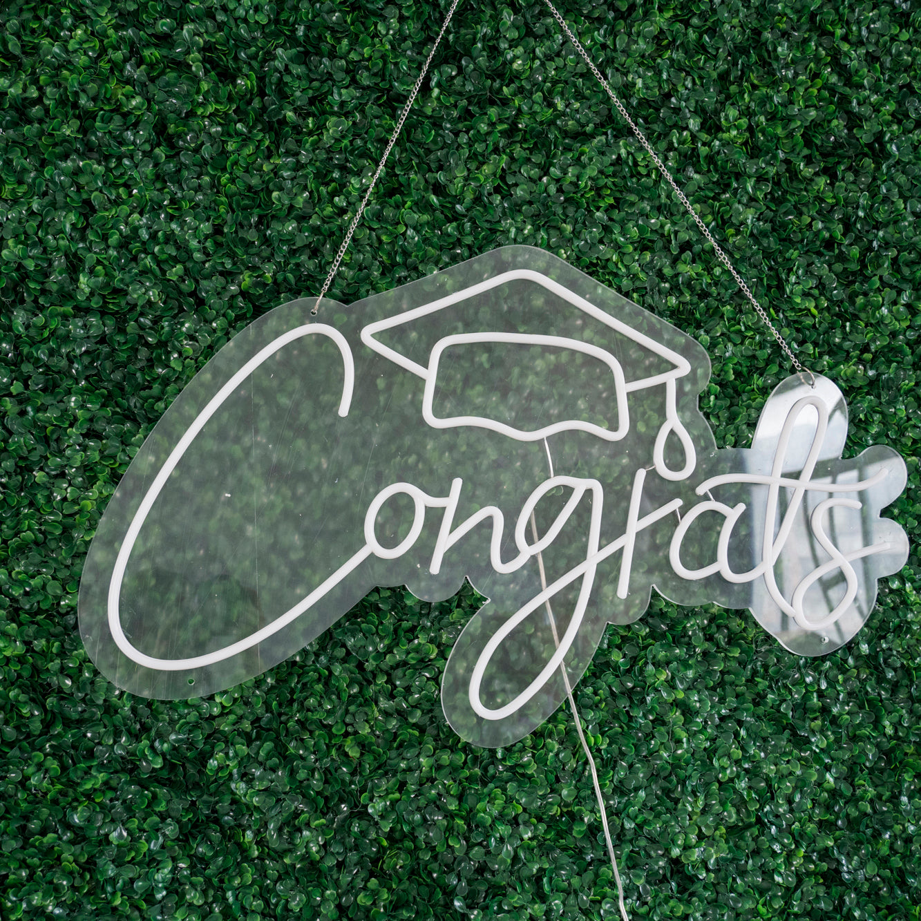 Congrats Neon Sign Acrylic Plate for Graduation Wedding Party Decor - KetieStory