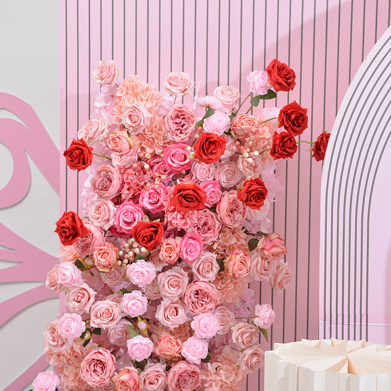 Rose Pink Wedding Background Stage Decoration - KetieStory