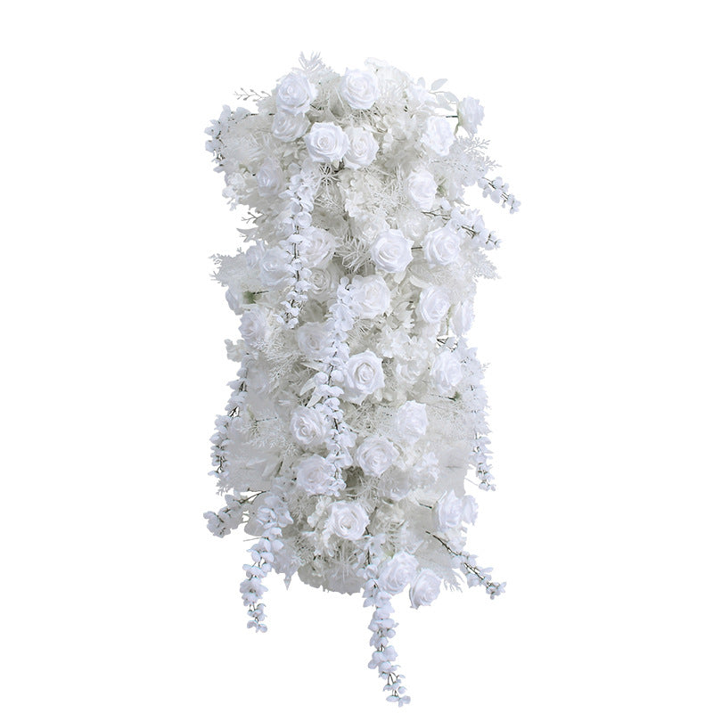 Flowers Arch Set Blossom White Roses for Wedding Event Decoration Proposal Decor - KetieStory