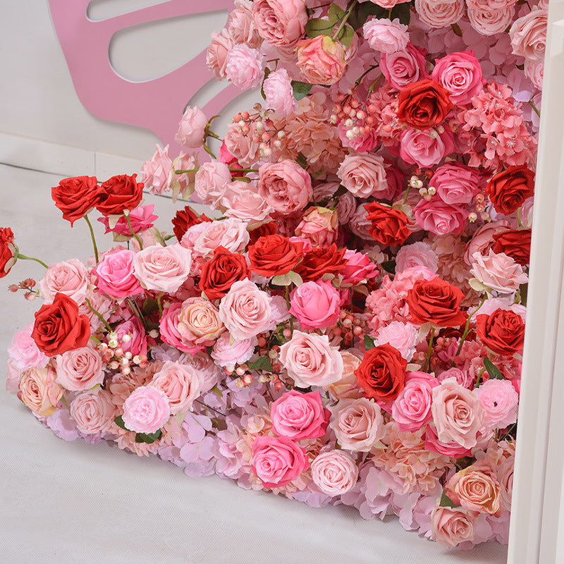 Rose Pink Wedding Background Stage Decoration - KetieStory