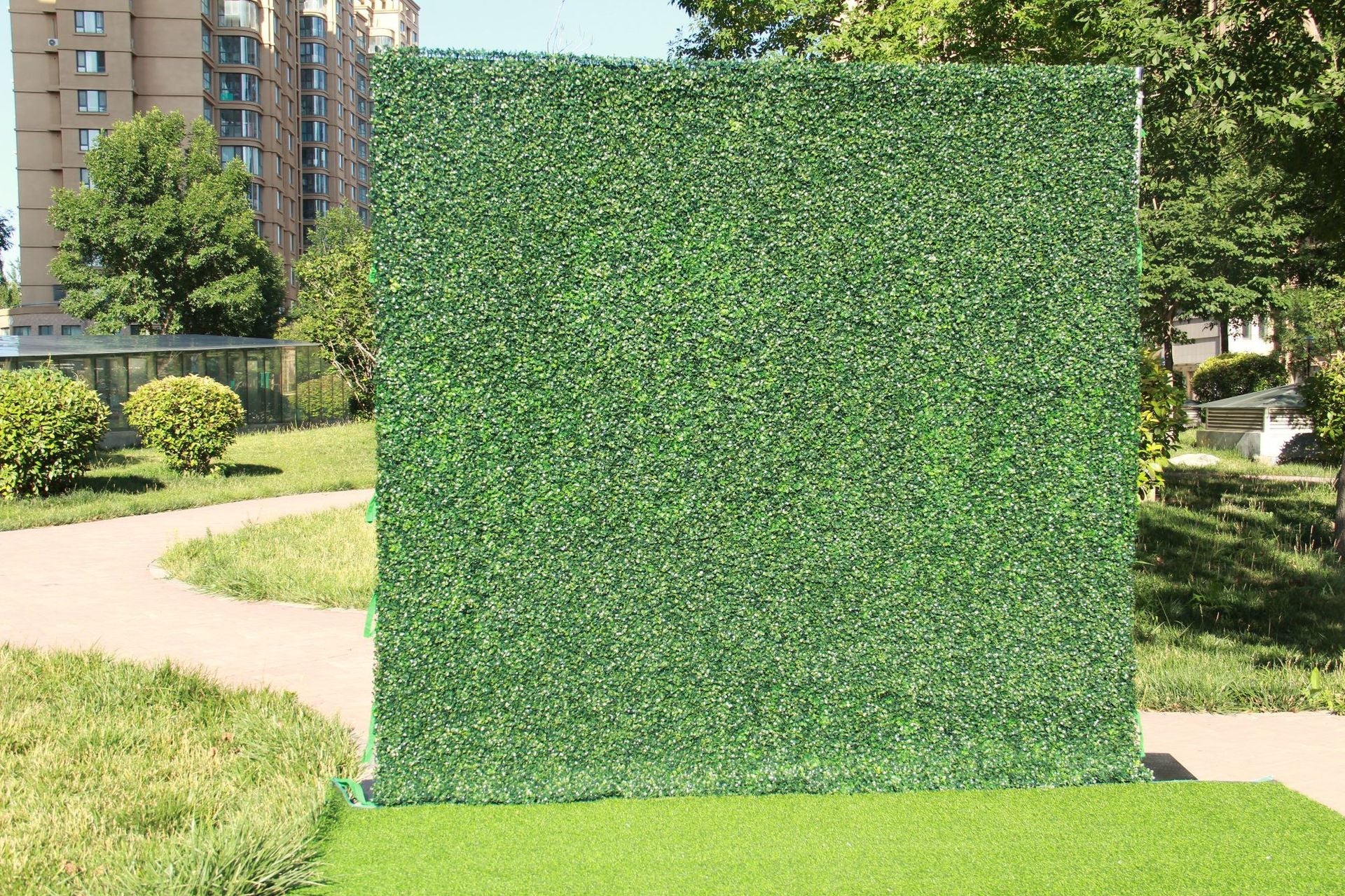 The milan green wall looks full of life.