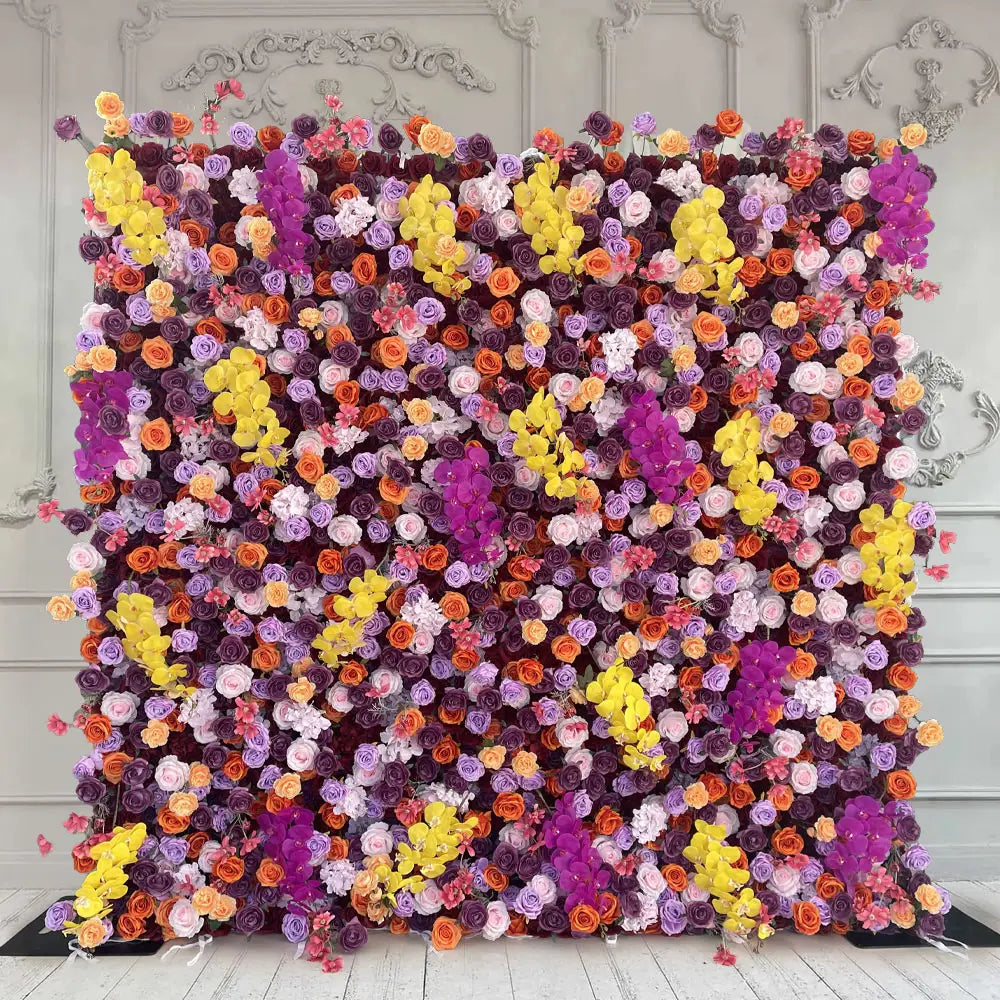 100% handmade, the 5D colorful rose flower wall provides a lifelike appearance and is easy to set up. 