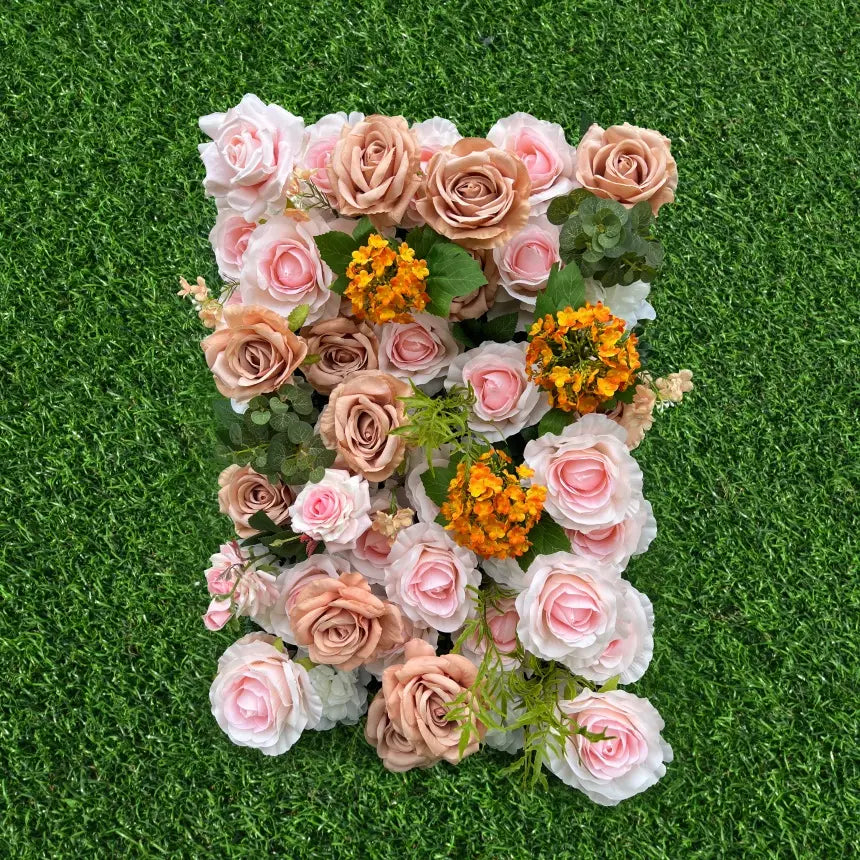 100% handmade, the 5D light pink flower wall provides a lifelike appearance and is easy to set up. 