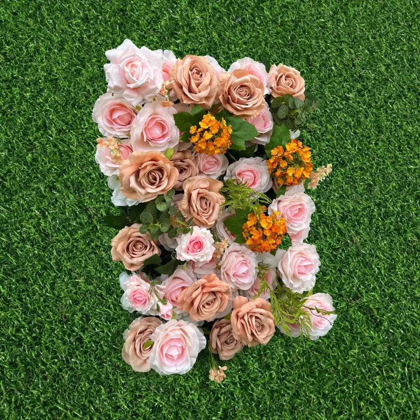 100% handmade, the 5D light pink flower wall provides a lifelike appearance and is easy to set up. 