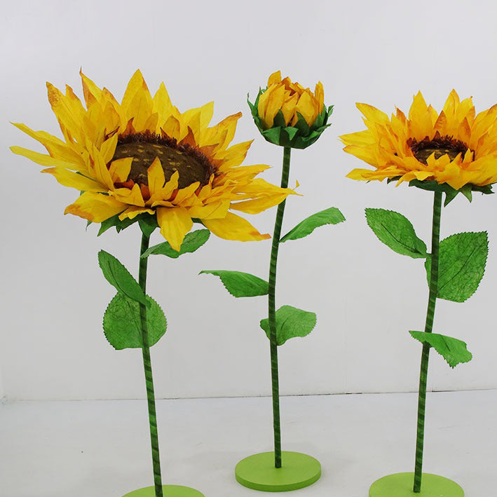 Giant Paper Sunflower Handmade Floral Set for Event Party Decor