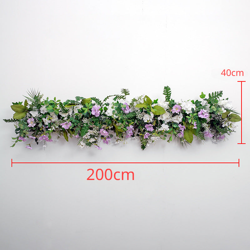 Green Purple Flower Arrangement for Wedding Party Decor Proposal - KetieStory