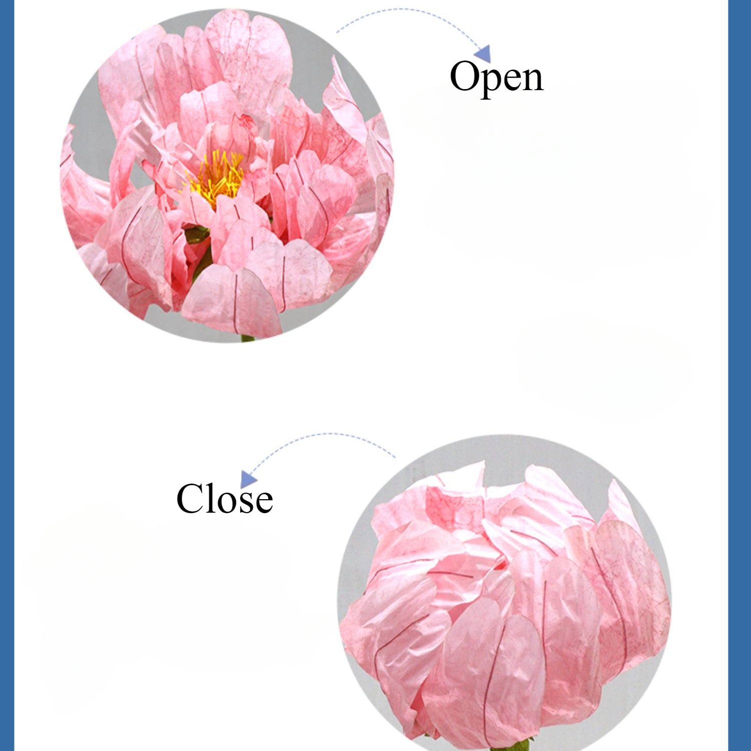 Giant Artificial Electric Opening and Closing Epiphyllum Flower for Event Wedding Party Decor