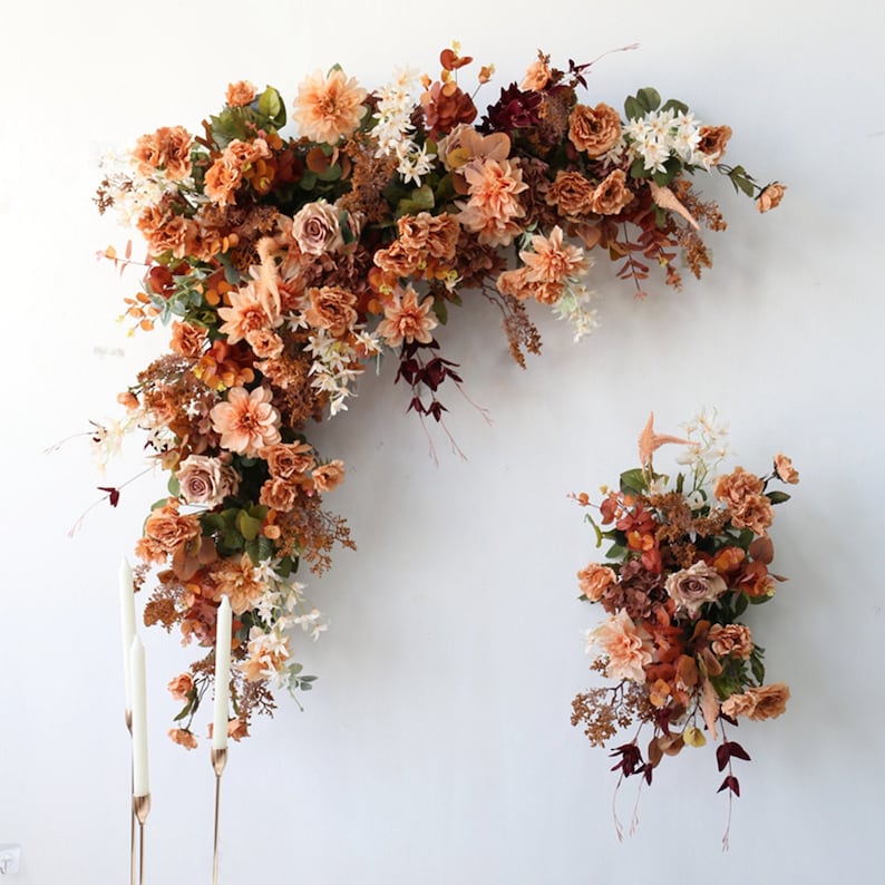 Brown Wedding Archway Flower for Wedding Party Decor Proposal - KetieStory