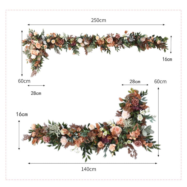 Autumn Orange Flower Art Wall Hanging Corner Flower for Wedding Party Decor - KetieStory