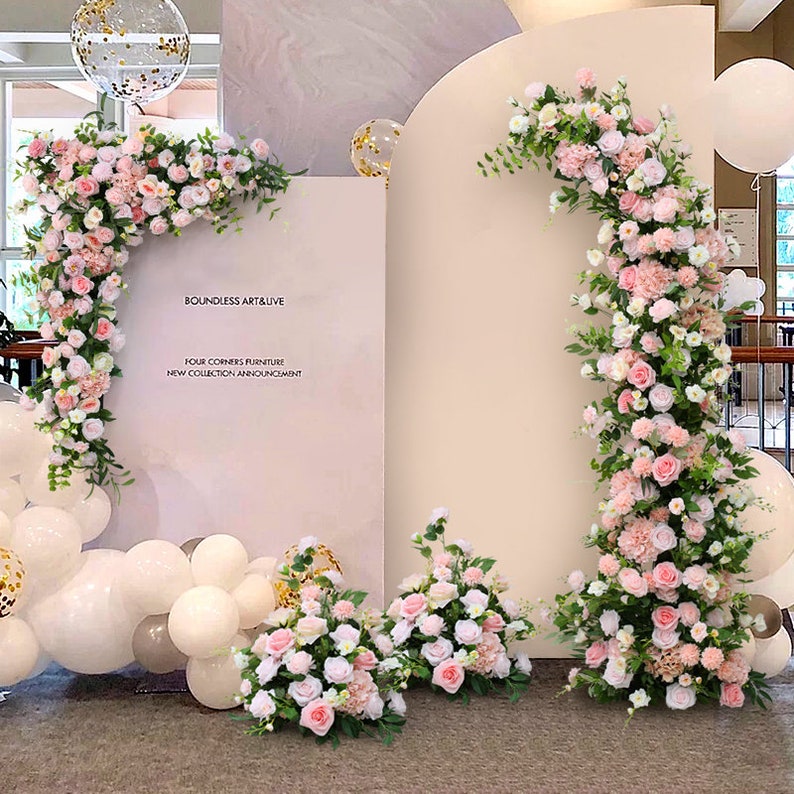 Pink Wedding Archway Flower for Wedding Party Proposal Decor - KetieStory