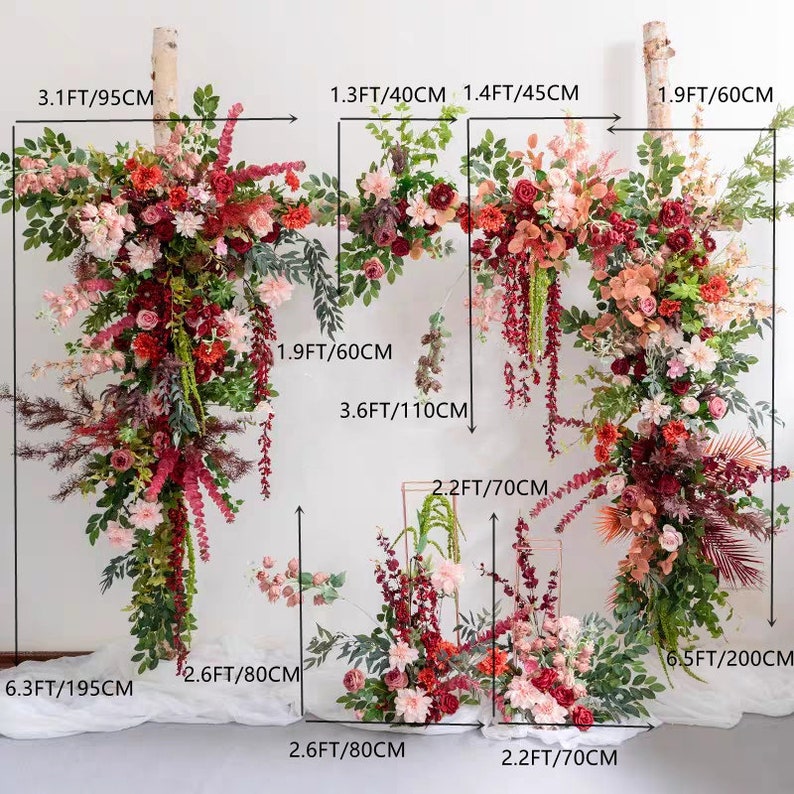 Colourful Wedding Arch Flowers for Wedding Party Decor Proposal - KetieStory