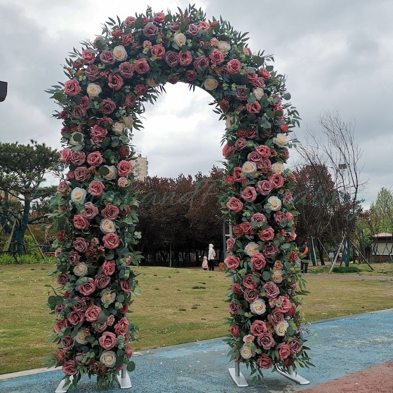 Pink Purple Flower Row Set for Wedding Party Decor - KetieStory