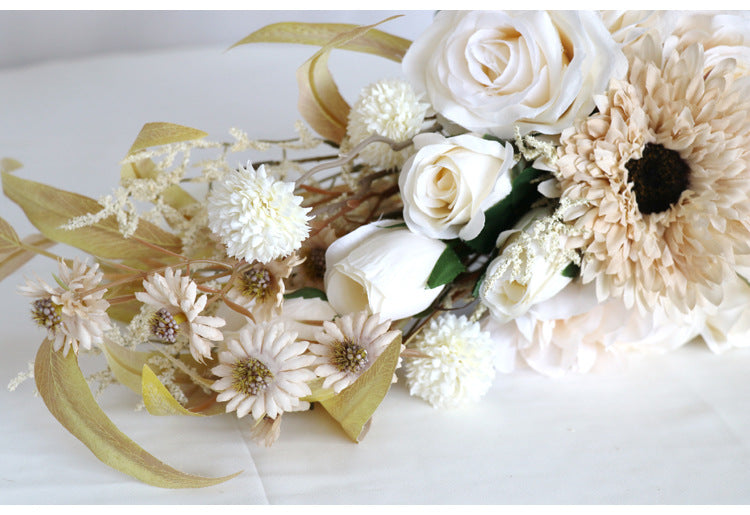 Cascade Bridal Bouquet in Brown for Wedding Party Proposal - KetieStory