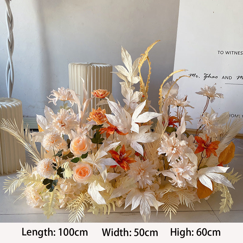 Champagne Flower Set for Wedding Party Decor Proposal - KetieStory