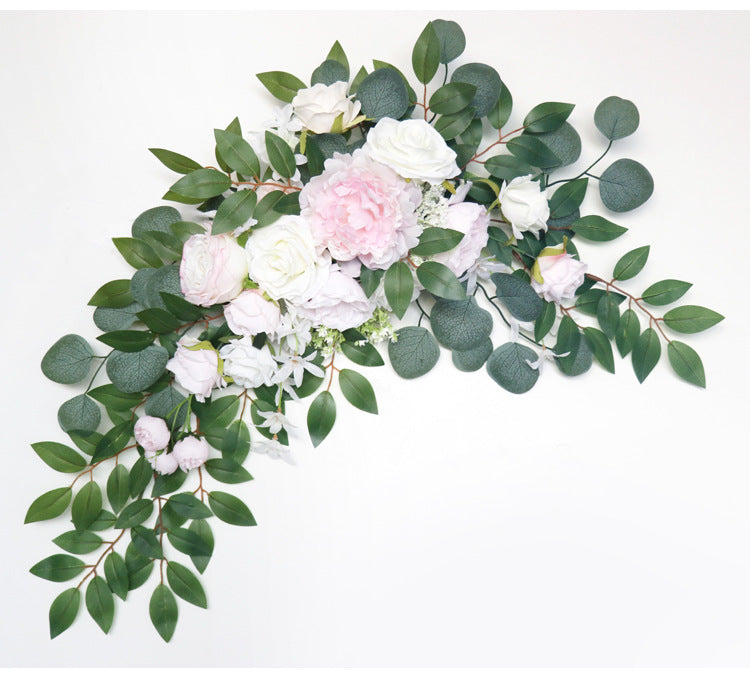 Pink Rose Arch Flowers for Wedding Party Decor - KetieStory