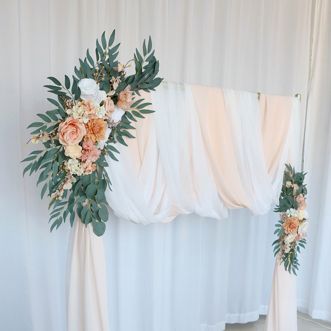 Champagne Gold Arch Flowers for Wedding Party Decor - KetieStory