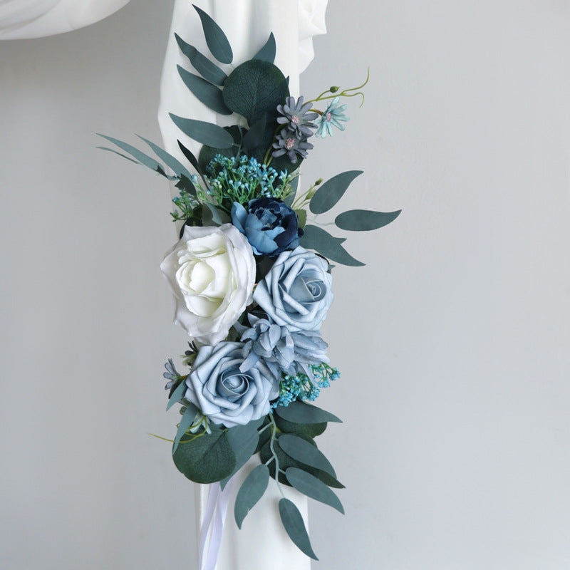 Blue Rose Arch Flowers for Wedding Party Decor - KetieStory